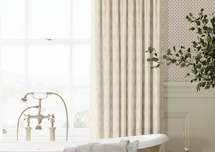 Trellis Prints, Vine and Bloom Romsey Rosies Pink - Made to Measure Curtains - Image 5